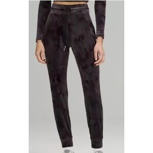 LULULEMON Ready to Crush High Rise Velour‎ Jogger Gray Purple Women's 14